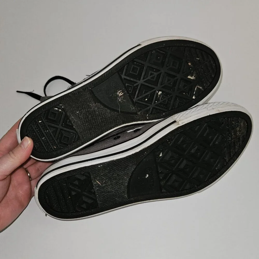 Converse Chuck Taylor High Top Sneakers Gray Shoes All Star Racing Club Size 6